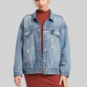 XS Oversized Wild Fable Jean Jacket